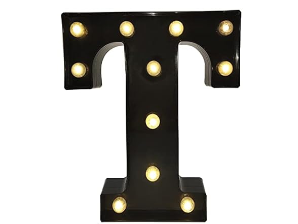 Proyatech Black Alphabet Marquee Letters