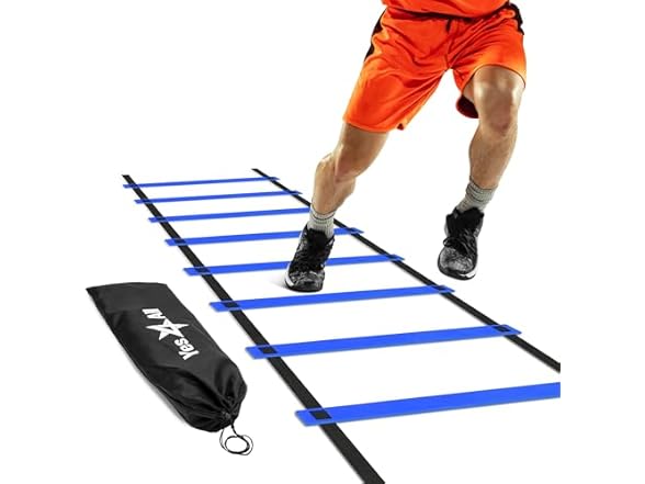 Yes4All Speed Agility Ladder 8 Rungs Blue