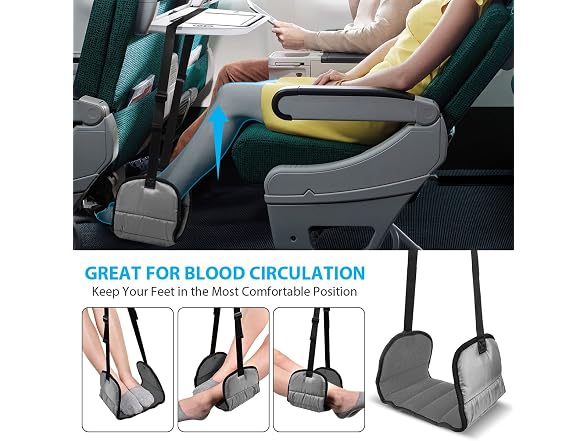 Airplane Footrest Made With Memory Foam