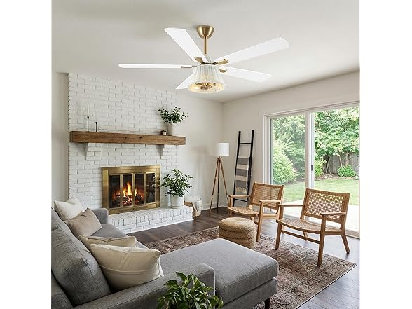 Parrot Uncle F6042 52 Inch Ceiling Fan with Light