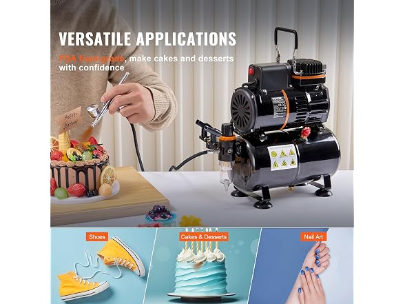 Airbrush Gun, Dual Action Gravity Feed with 0.3