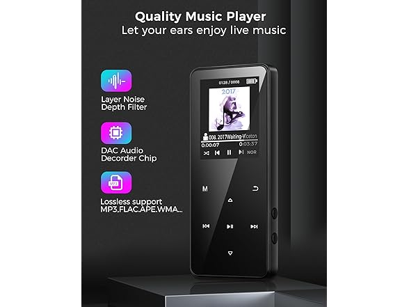 Cappsu 68GB MP3 Player w/ Bluetooth