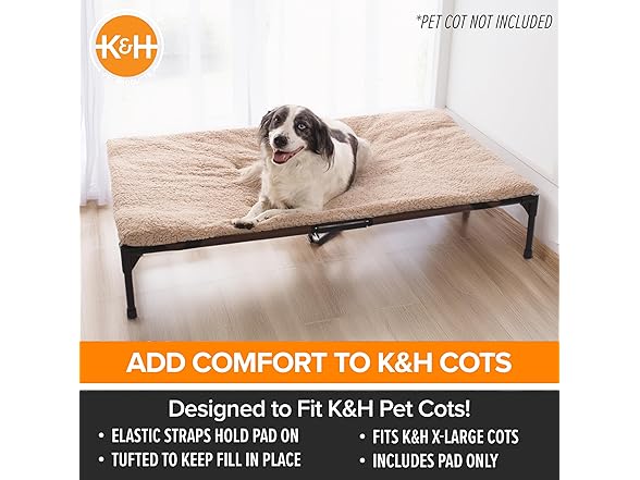 K&H Pet Products Dog Cot Pad (Cot Sold S