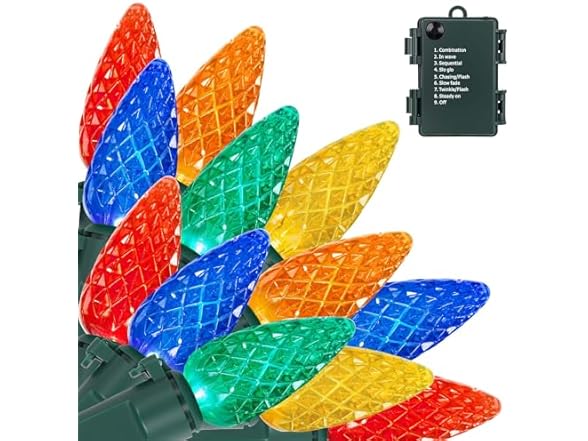 Brightever C3 Christmas Lights, 35FT