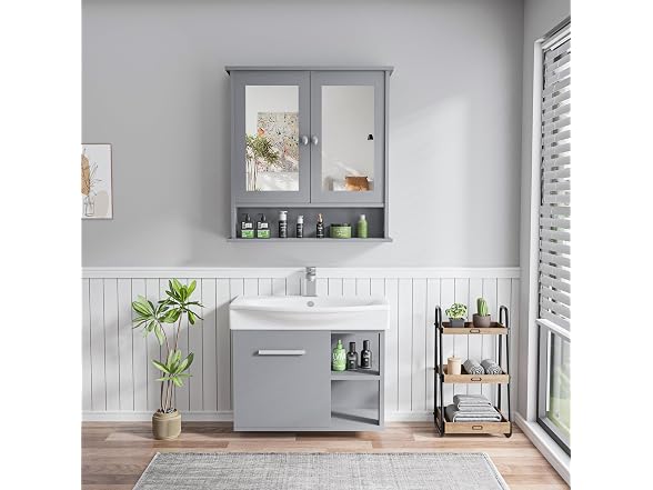 Lifetime Home Modern Bath Wall Cabinet
