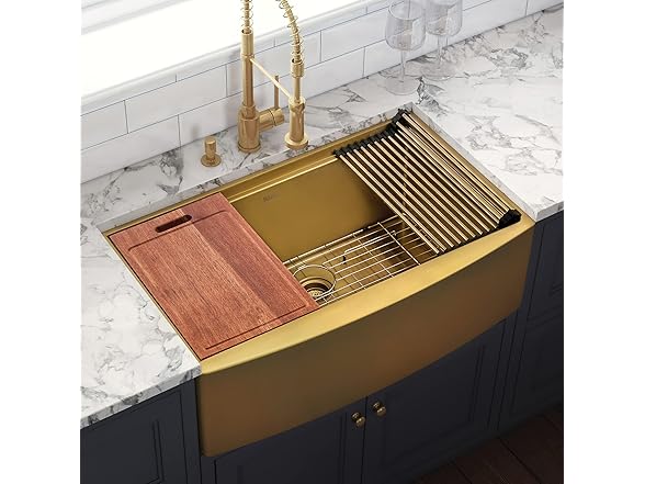 Ruvati 30-inch Matte Gold Workstation