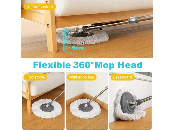 JOYMOOP Spin Mop & Bucket Set