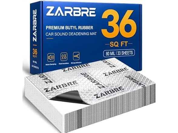 ZARBRE 80 Mil Sound Deadener 36 Sqft