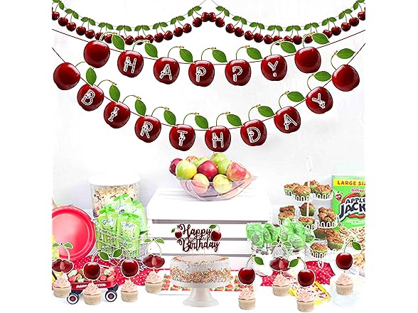 Cherry Theme Birthday Party Supplies