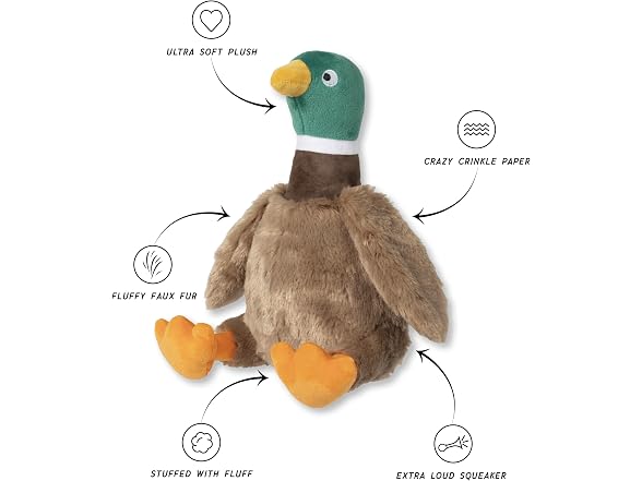 Fringe Fringe Studio Just Ducky! Plush Dog Toy