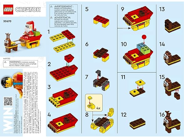 LEGO Creator: Santa's Sleigh Ride Set 30670 (Very Small)