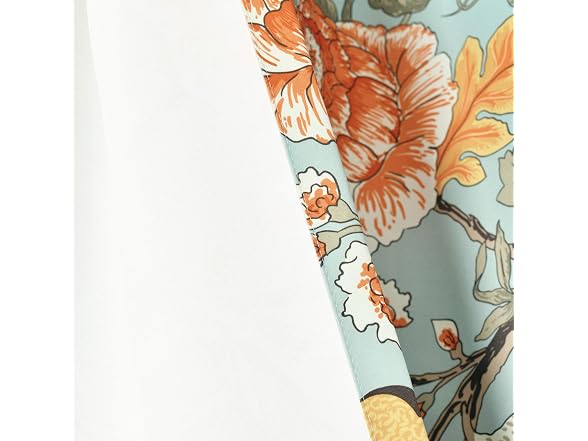 Sydney Light Filtering Window Curtain Panels, Pair, 52" W x 95" L, Blue & Green Drapes - Gallery 5