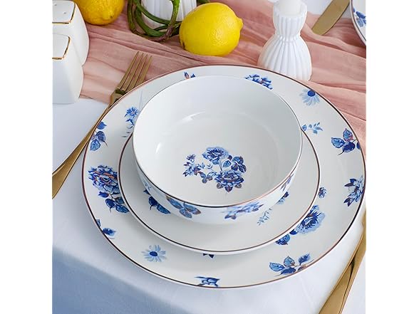 Stone Lain Viola 12-Piece Dinnerware Set