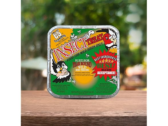 C&S Insect Suet Treat Cakes for Wild Birds