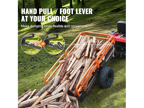 VEVOR Heavy Duty Steel ATV Dump Trailer