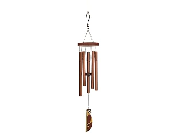 Red Carpet Wind Chimes Owl 36in