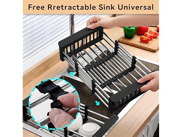 Expandable Over Sink Dish Drying Rack