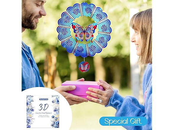 INCROYDAY Butterfly Wind Spinners