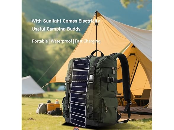 14W Portable Solar Panel USB-C Output