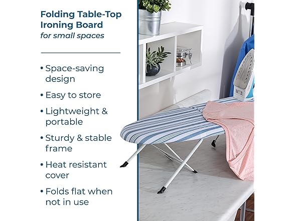 Honey-Can-Do Folding Tabletop Ironing Board
