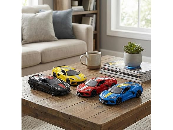 5" Die-Cast Pull Back 2021 Corvette  12 Count