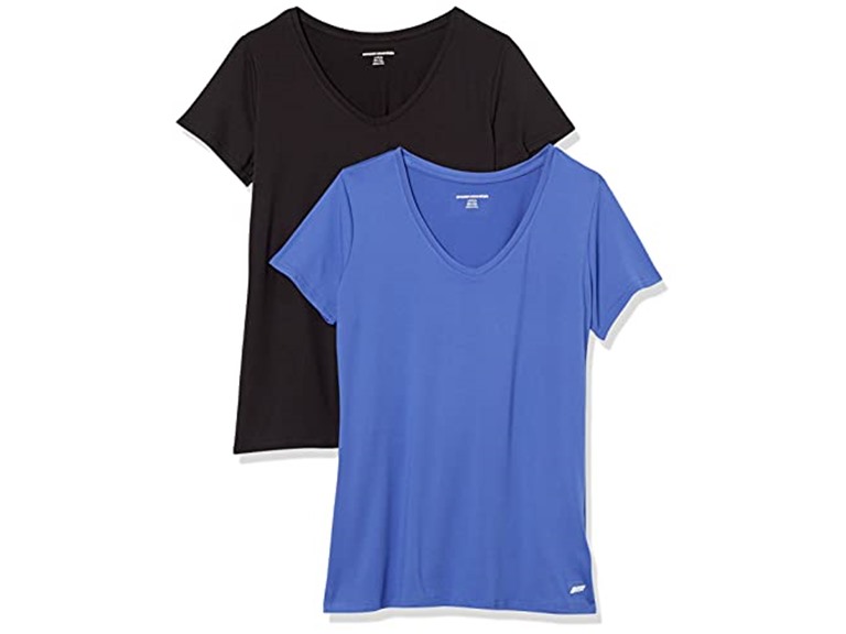 Amazon Essentials Womens Short-Sleeve V-Neck T-Shirt 2 Pk - Gallery 10