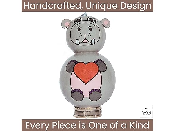 WYN Hippo Good Luck Keychain