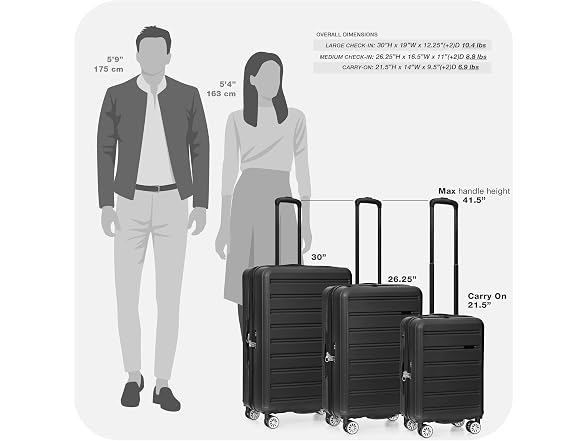 Travel Select Snowcreek Hardside Spinner Luggage, 2-Piece