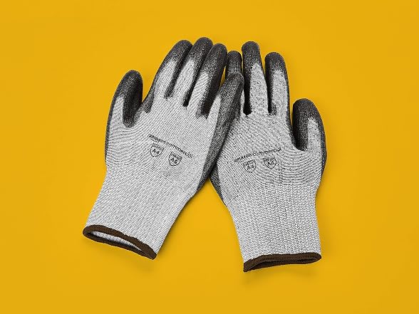 13G Goldsilk & PU Coated Gloves Size L, 1 Pair