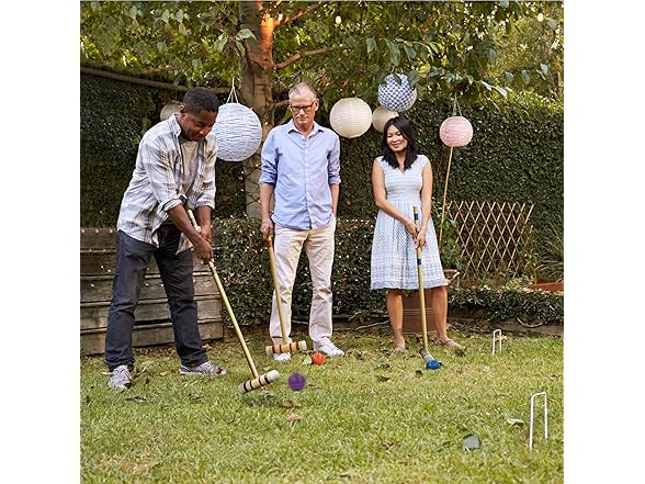 6-Player Croquet Set Lawn Game w/ Bag