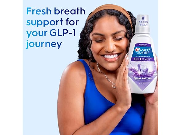 Crest 3DWhite Mouthwash, 33.8 fl oz