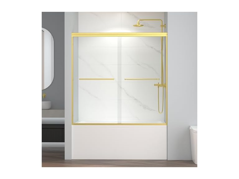 60" W x 58" H Bathtub Shower Doors