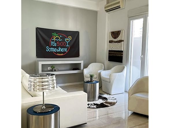 It's 5 O'Clock Flag 3x5 Funny Bedroom