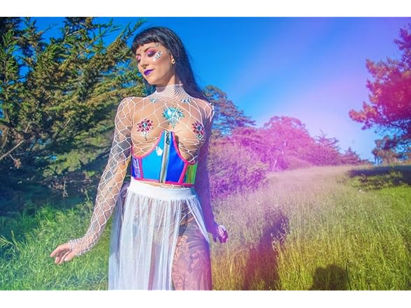 Leg Avenue White Fence Fishnet Bodysuit