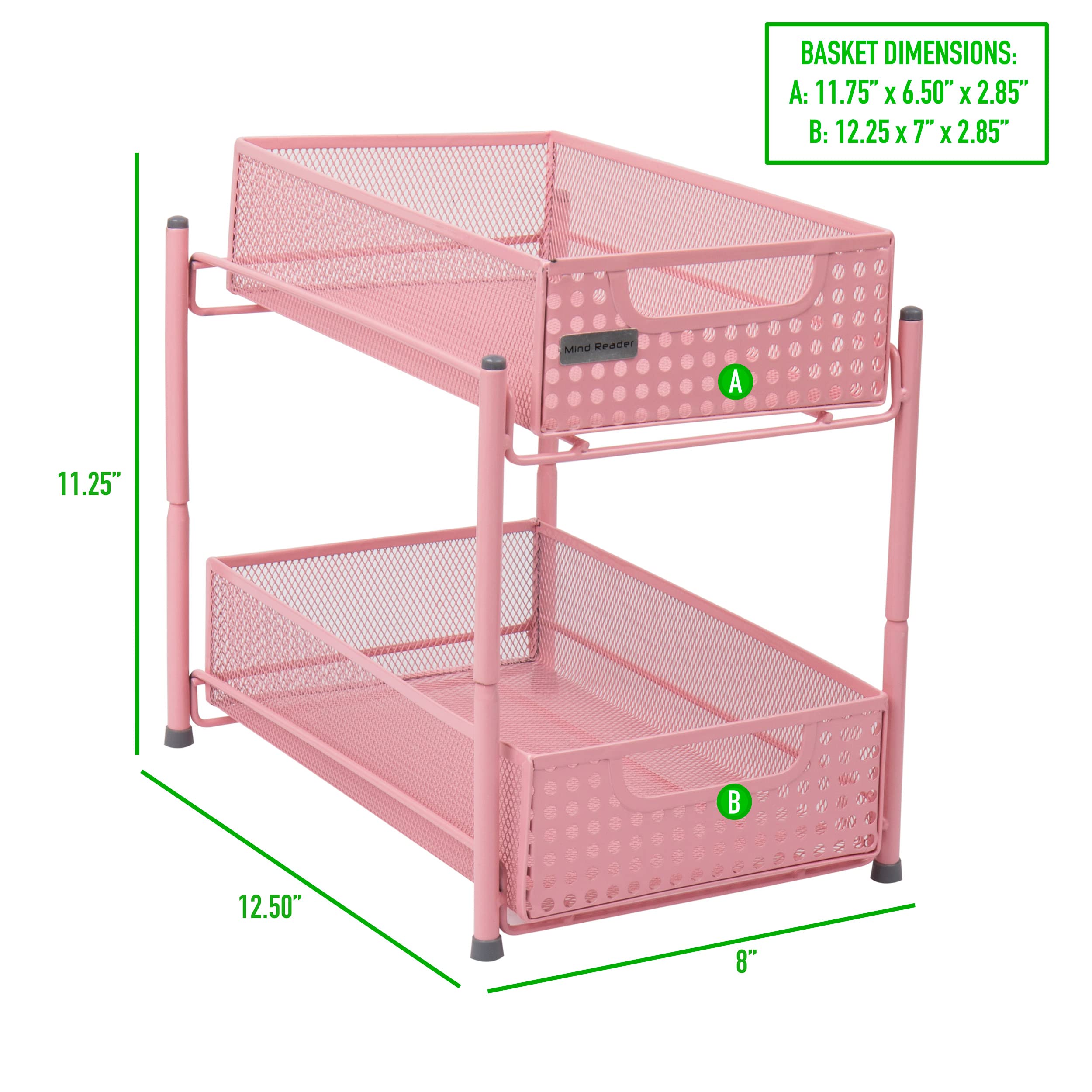 Mind Reader 2-Tier Mesh Storage Basket - Gallery 21