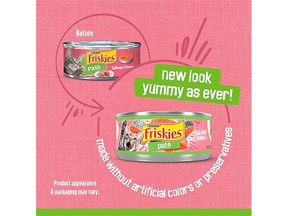 24PK Purina Friskies Wet Cat Food Pate, 5.5 oz.