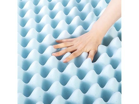 Best Price Mattress 4" Egg Crate Topper, TwinXL