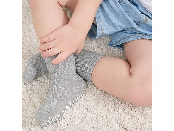 12 Pair Baby Non Slip Ankle Socks