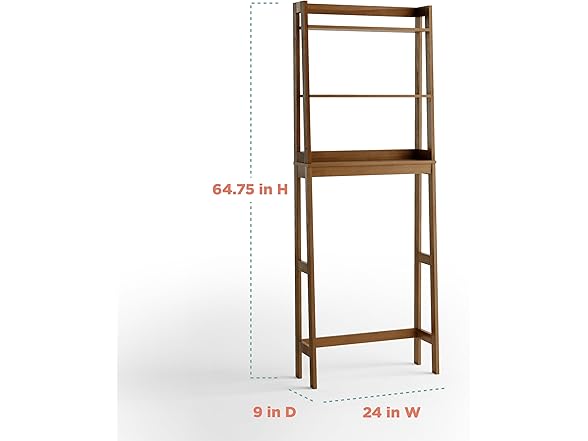 Zenna Home Bamboo Bathroom Spacesaver