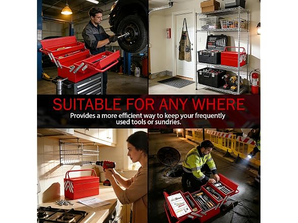 YATOINTO Metal Fold Out Tool Box