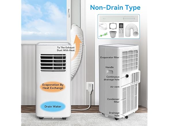 COOLBLUS 8500 BTU Portable AC