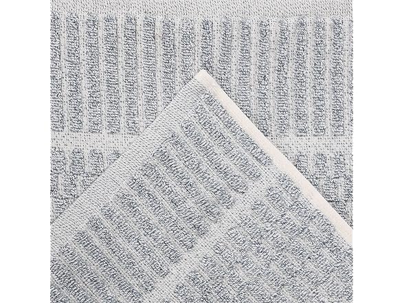 Superior 6PC Juno Hand Towels, Denim Blue