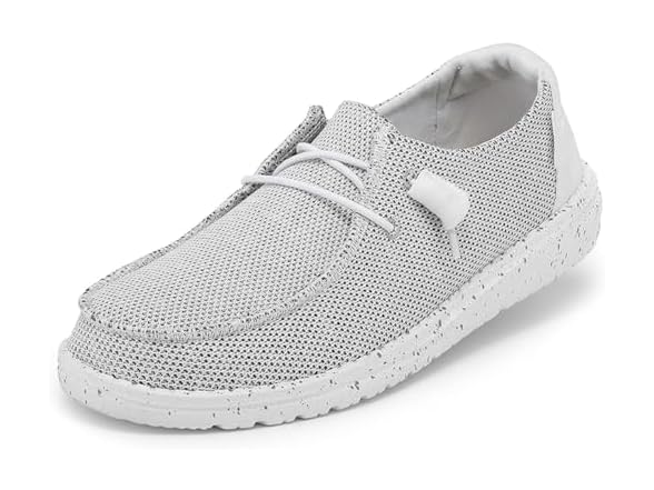 HEYDUDE Womens Wendy Sox Stone White (5)