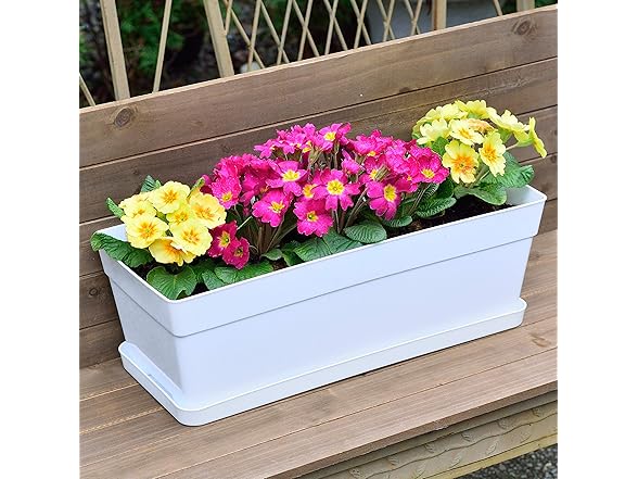 3 Pack 15" Plastic Window Planters