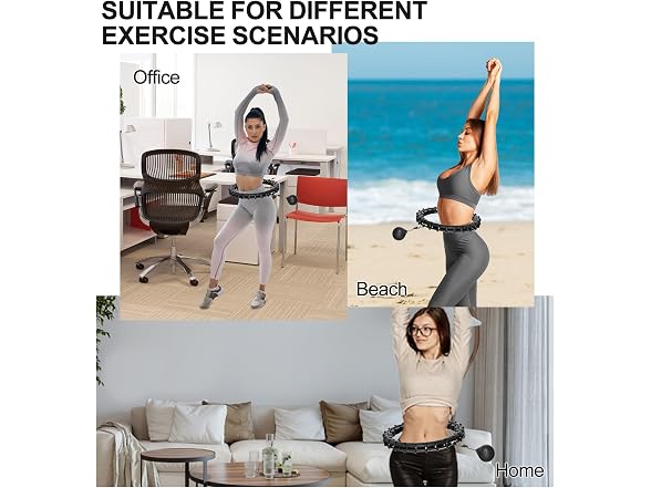 HCOIW Plus Size Silent Weighted Hula