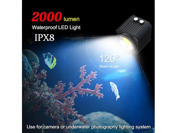 Camnoon LED Video Light Waterproof IPX8