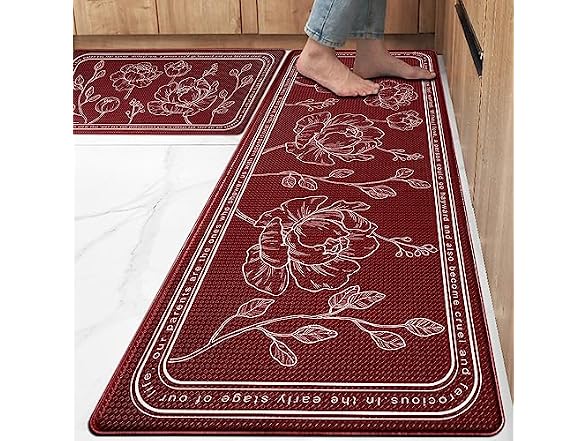 ROTTOGOON Kitchen Floor Mat Set of 2