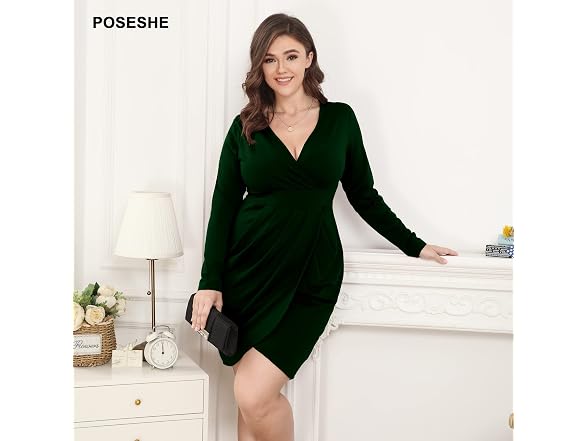 Poseshe Women (L) Dress Night Out Wedding Dress