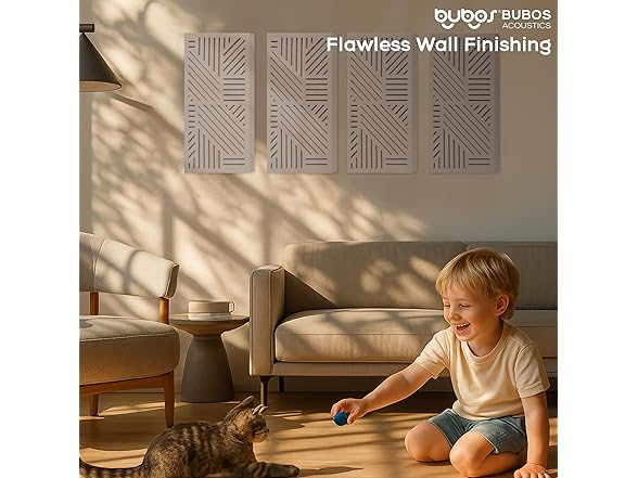 BUBOS 4 Pack Acoustic Wall Panels