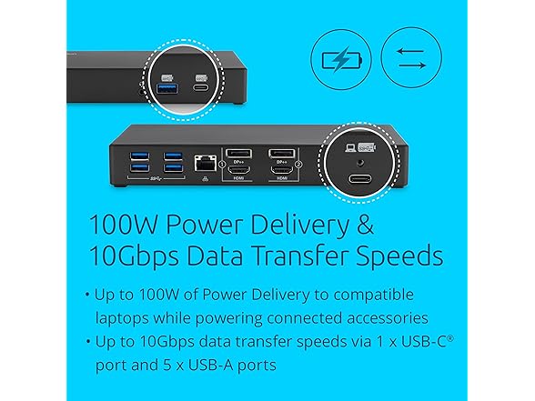 Kensington SD4781P Dual 4K Docking Station